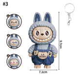 Face Changing Keychain Fun Backbag Ornament Hanging Decoration Kawai Surprise Gifts Creative Cartoon Anime Car Keyring Decor