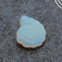 Crystal Stone Carved Spiral Pendants For Women Necklace DIY Amethyst Rose Quartz Labradorite Fluorite Agate Pendant Man Jewelry