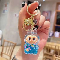 Acrylic Keychain with Flowing Sand Toy Figure Bag Accessory Cute Blind Box Decoration Gift Key Chain from Mainland China