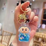 Acrylic Keychain with Flowing Sand Toy Figure Bag Accessory Cute Blind Box Decoration Gift Key Chain from Mainland China