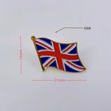 UK Flag Lapel Pin | Gold Plated Enamel British Union Jack Brooch for jackets, hats, bags | Souvenir Gifts for Men Women 100pcs