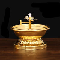 Buddha Hall Oil Lamp for Buddha Ornaments Household Butter Lamp Holder Sesame Oil Edible Oil Long Bright Lamps Buddhist Supplies