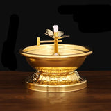 Buddha Hall Oil Lamp for Buddha Ornaments Household Butter Lamp Holder Sesame Oil Edible Oil Long Bright Lamps Buddhist Supplies