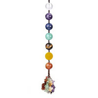 7 Chakras Crystal Hanging Ornament Mysterious Charming Car Hanging Pendant Handmade Natural Stone Ornaments