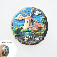 1pc, Australia Fridge Magnet, Koala Magnet, Ocean Magnet,Netherlands Windmill Tulip Four-Leaf Clover Fridge Sticker Home Decorat