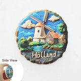 1pc, Australia Fridge Magnet, Koala Magnet, Ocean Magnet,Netherlands Windmill Tulip Four-Leaf Clover Fridge Sticker Home Decorat