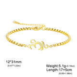 Dawapara Breathe Symbol Bracelet Ohm OM Unalome Symbol Charm Bracelet Stainless Steel Yoga Inspirational Supernatural Jewelry