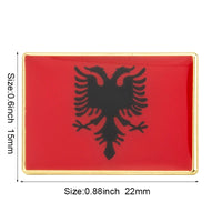 Albania flag pin lapel pin badge Brooch Icons KS-0001