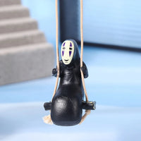 No Face Man Anime Figure Car Ornaments Male Car Pendant Car Rearview Mirror Pendant Birthday Gift Auto Decoraction Gifts