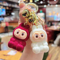 Cross-Border Hot Sale Cartoon Keychain Plush Key Holder Cute Doll Bag Pendant Toy Machine Hanging Decoration Flocking Sheep