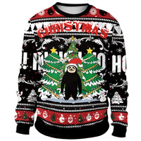 Ugly Christmas Fake sweaterr Unisex Men Women For Holidays Santa Cat Elf Christmas Funny Fake Hair Sweater Autumn Winter Blouses