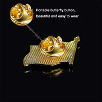 Brazil Lapel Pins Waving Brooches Pin Badges for Clothing Bags Backpacks Jackets Hat DIY Accessories