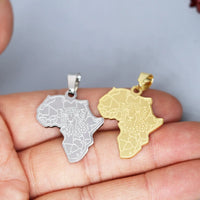 2pcs No Fade Africa Map Charms Stainless Steel Pendant for Jewelry Making Necklace Keychain Rune Eye of Horus Talisman DIY Craft