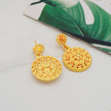 Dubai Gold Color Jewelry Set Wedding African Indian Ethiopian  Bridal Sets Nigerian Necklace Bracelet Earring Ring Jewellery