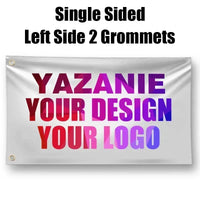 Single Double Sided Polyester Custom Flag 3x5/4x6/5x8FT with Brass Grommet Small Big Personalized Your Own Design Logo Text Flag