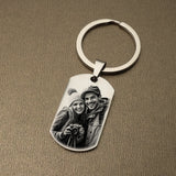 Personalized Keychain Best Dad Ever Gifts Custom Photo Name Keychain Father Boyfriend Husband Gifts Drive Safe I Need You Here