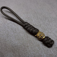 Vintage Hand-knitted Lanyard Keychain Biker helmet Pendant Paracord Rope weave Accessories Bag Hanging Handmade Car Keyring