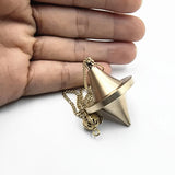Ya.x Spinning Top Design Reiki Pendulum for Divination,Chakra Testing & Spiritual Energy Brass  Metal Pendulum