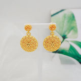 Dubai Gold Color Jewelry Set Wedding African Indian Ethiopian  Bridal Sets Nigerian Necklace Bracelet Earring Ring Jewellery