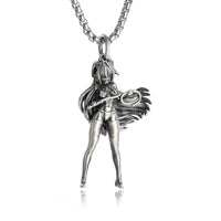 Retro Gothic Mysterious Demon Angel Wings Pendant Necklace Men's Punk Hip Hop Trendy Cool Jewelry Boy Gift