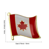 Canada Flag Badge Symbol Pin Metal Badges Decorative Brooch Pins for Clothes Brooch Jewelry
