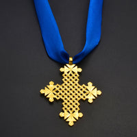 Anniyo Ethiopian Traditional Ethnic Big Cross Jewelry Pendant DIY Rope Eritrea African Afar Israel Saudi Arab Ornaments #331306
