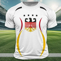 Germany National Flag Print T Shirt For Men Outdoor Jersey Sports Tops Casual O-neck Loose Short Sleeve Summer Deutschland Tees