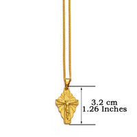 Anniyo 6 Model The Cross Pendant Chain Necklaces Men Women Girls Guam Hawaii Micronesia Chuuk Marshall Jewelry Crosses #217206