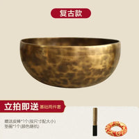 Nepal Handmade Singing Bowl Buddha Sound Bowls Brass Chime Large Tibetan Bowl Set Yoga Meditation Sound Therapy Ornaments Gifts