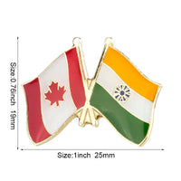 Flag Laple Pin Badge Brooch Canada friendship Ethiopia Ireland Brazil Pakistan Belgium Poland Germany Russia Philippines Finland