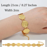 Anniyo Coin Bracelet for Women Girls African Arab Middle East Dubai Iran Iraq Syria Jewelry Birthday Party #352101