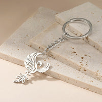 Skyrim Phoenix Pendant Stainless Steel Keychain Men's and Women's Couple Fashion Party Birthday Gift Jewelry Gift New 2025