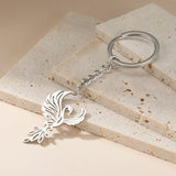 Skyrim Phoenix Pendant Stainless Steel Keychain Men's and Women's Couple Fashion Party Birthday Gift Jewelry Gift New 2025