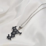 Anniyo Mayotte Pendant Necklaces for Women Girls Mamoudzou Mahore France Jewelry @366221