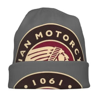 Indians Motorcycle Warm Knitted Cap Fashion Bonnet Hat Autumn Winter Outdoor Beanies Hats for Unisex Adult