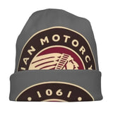 Indians Motorcycle Warm Knitted Cap Fashion Bonnet Hat Autumn Winter Outdoor Beanies Hats for Unisex Adult
