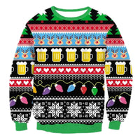 New Unisex Men Women 2026 Ugly Christmas Sweater For Holidays Santa Elf Christmas Printed Novelty Autumn Winter Blouses Clothing