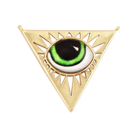 Newest Classic Amulet Turkish Blue Evil Eye Charm Pendant,18K Gold Cubic Zirconia CZ Paved,Jewelry Necklace Bracelet Supply L30