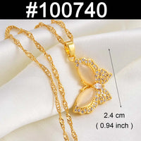 Anniyo Butterfly Mary Guadalupe Cross Butterfly Hamsa Charms Pendand Necklaces Wedding Party African Hawaiian Jewelry @@100040
