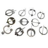 Medieval Clasp Pin Brooch Vintage Viking Celtic Scarf Shawl Penannular Brooch Cloak Pins Jewelry