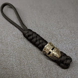 Vintage Hand-knitted Lanyard Keychain Biker helmet Pendant Paracord Rope weave Accessories Bag Hanging Handmade Car Keyring