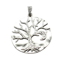 WYSIWYG 1pcs 71x64mm Tibetan Silver Color Large Tree Life & Moon Charms Pendants For Necklace Jewelry Making Findings