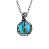 Retro Gothic Devil's Eye Pendant Snake Eyes Long Eye Necklace Men's Personalized Punk Knight Exorcist Amulet Jewelry