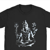 Free Shipping Men Tshirts Lord Shiva Tshirt Hindu Ganesha God India Lingam Fitness Tee Shirt for Men Pure Cotton Streetwear