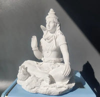 Sandstone Shiva Statue Yoga Figurine Zen Meditation Buddha Decor India Religion Feng Shui Craft  Home Decoration Accessories