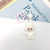 Kawaii Keychain With Bow Car Hanging Pendant Decor Cartoon Backpack Hanging Keychain Charms Keyrings Party Gift For Kid брелок