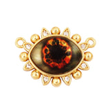 Newest Classic Amulet Turkish Blue Evil Eye Charm Pendant,18K Gold Cubic Zirconia CZ Paved,Jewelry Necklace Bracelet Supply L30