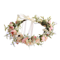 Gift Costume Cosplay Fairy Flower Leaf Headbands Photoshoot Simulated Elven Princess Tiara Black Flower Antler Crown Wedding