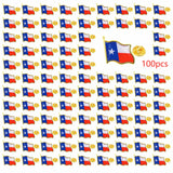 USA Texas State Flag Lapel Pin Metal Waving Badge Brooch Lapel Pin Clothing Hats Suit Travel Bags Accessories