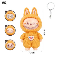 Face Changing Keychain Fun Backbag Ornament Hanging Decoration Kawai Surprise Gifts Creative Cartoon Anime Car Keyring Decor